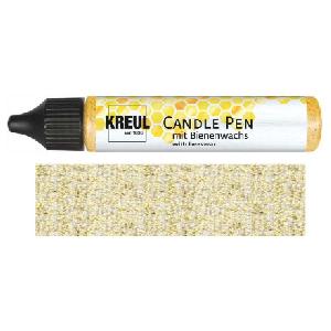 3D voskové pero pro malování svíček 29ml Zlatá třpytivá