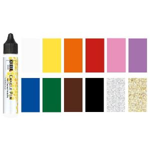 3D voskové pero pro malování svíček 29ml Černá