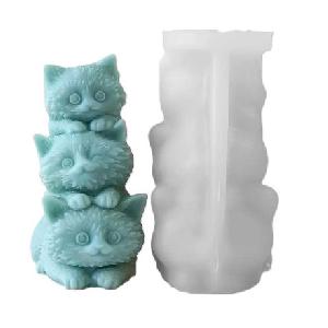 Silikonová forma na svíčku kočičky