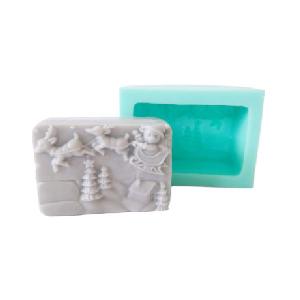 Silikonová forma na mýdlo vánoční