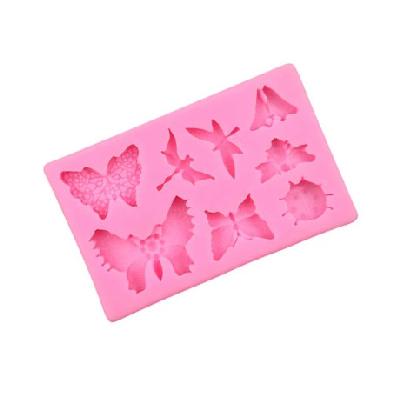 Silikonová mini formička motýlci mix