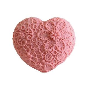 Silikonová forma na mýdlo krajkové srdíčko II.