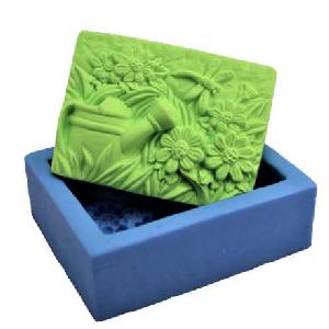 Silikonová forma na mýdlo zahrada