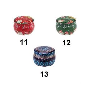 Plechová dóza na svíčky pr. 7x5cm 11