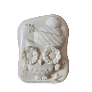 Silikonová forma na mýdlo zimní sovička