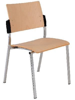 Konferenční židle Square dřevěná