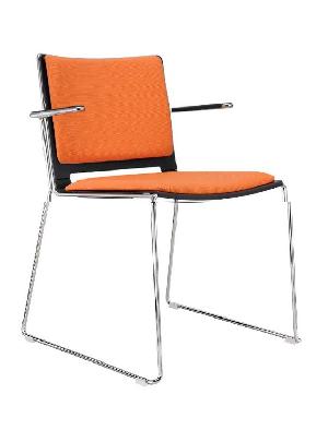 Konferenční židle FILO + područky čalouněná