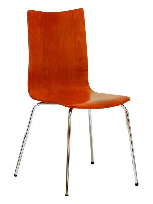 Officepro Jídelní židle RITA třešeň/chrom