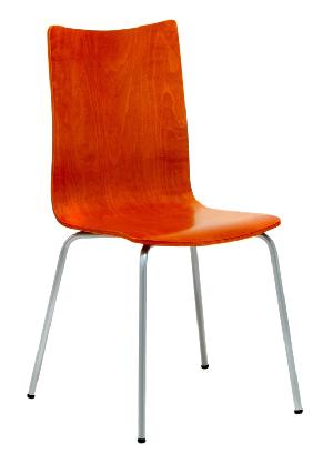 Officepro Jídelní židle RITA třešeň/hliník