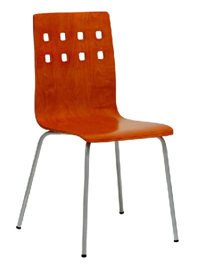 Officepro Jídelní židle NELA třešeň/hliník
