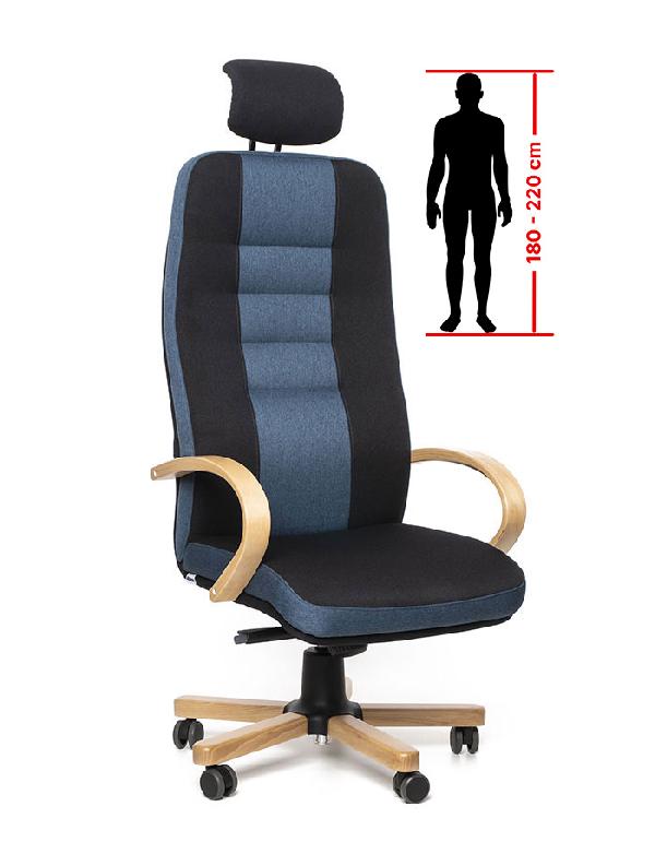 Multised BZJ 452 XXL – zátěžové kancelářské křeslo s nastavitelným záhlavníkem