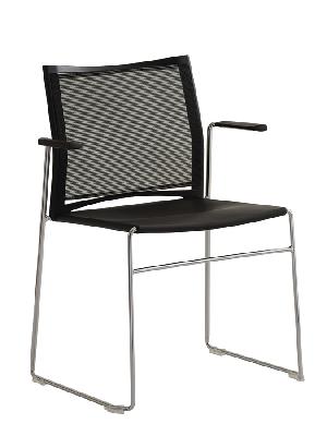 RIM Mesh židle s chromovými područkami WEB 950.110