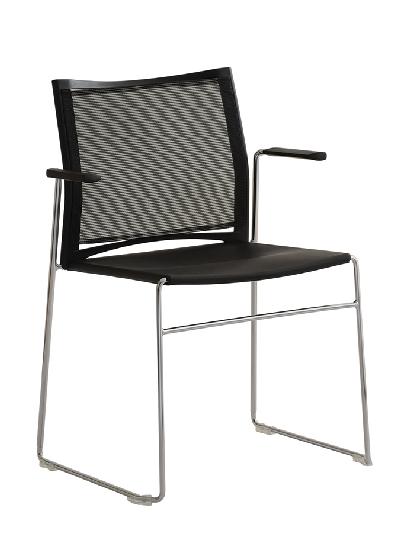 RIM Mesh židle s chromovými područkami WEB 950.110