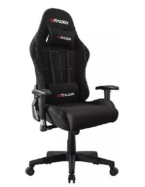 MRacer Kancelářská židle MRacer černá látková + U nás záruka 7 let