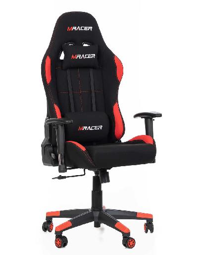 MRacer Kancelářská židle MRacer červená látková + U nás záruka 7 let