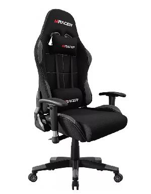 MRacer Kancelářská židle MRacer šedá látková + U nás záruka 7 let