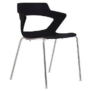 Plastová jídelní židle Aoki, černá