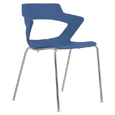 Plastová jídelní židle Aoki, modrá