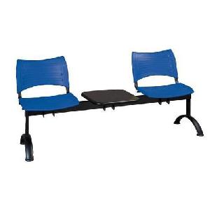 Lavice Visio, dvoumístná se stolkem, modrá
