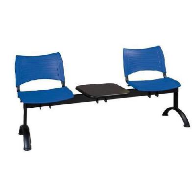 Lavice Visio, dvoumístná se stolkem, modrá