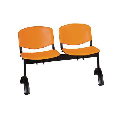 Lavice ISO Plast, dvoumístná, oranžová