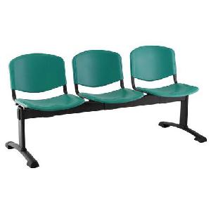 Plastová lavice Ida, třímístná, zelená