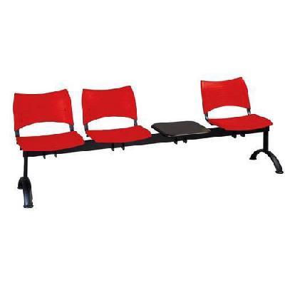 Lavice Visio, třímístná se stolkem, červená