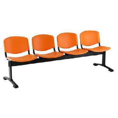 Plastová lavice Ida, čtyřmístná, oranžová