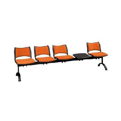 Lavice Smart, čtyřmístná se stolkem, oranžová