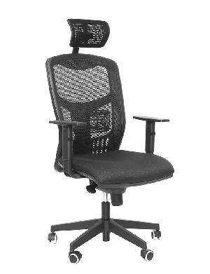 Alba Kancelářské křeslo York Síť černá s podhlavníkem