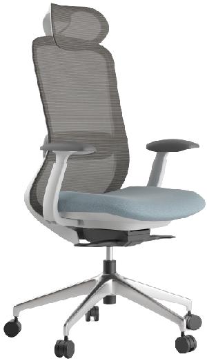 MERCURY Kancelářská židle BESSEL šedý plast, modrá