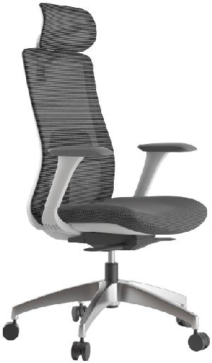 MERCURY Kancelářská židle WISDOM, šedý plast, světle šedá