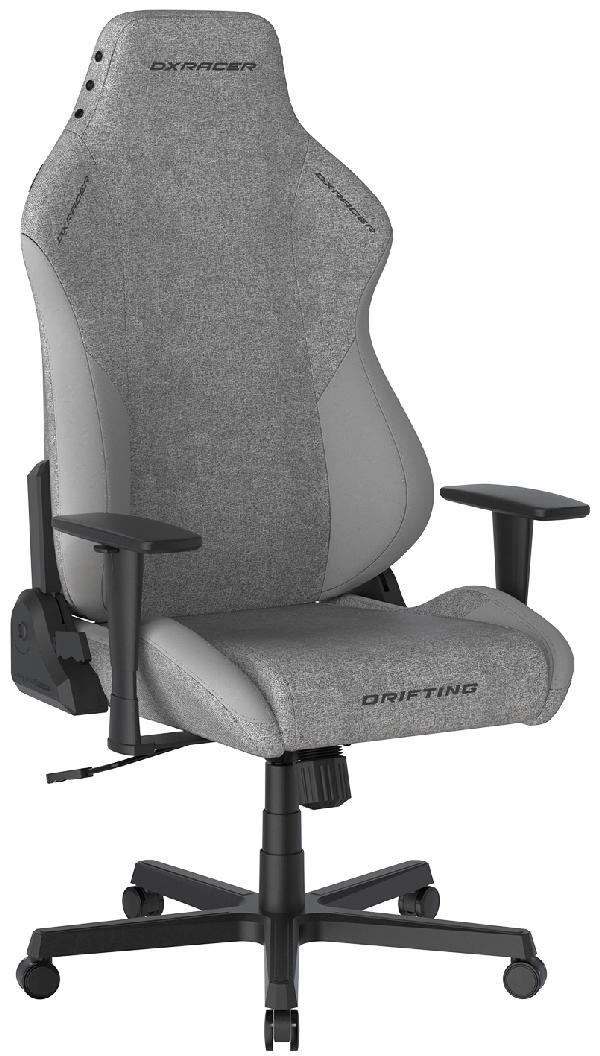 Herní židle DXRacer DRIFTING XL šedá látková – kovový kříž, XL