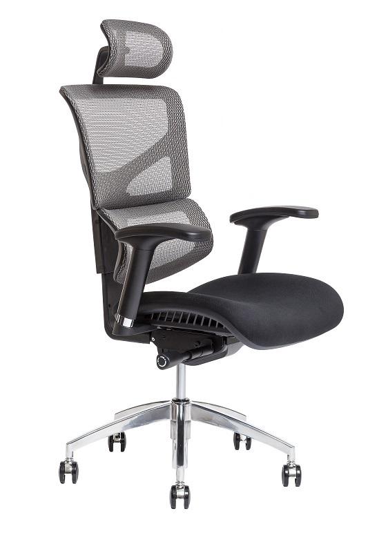 Officepro Merope SP Kancelářská židle černá s podhlavníkem