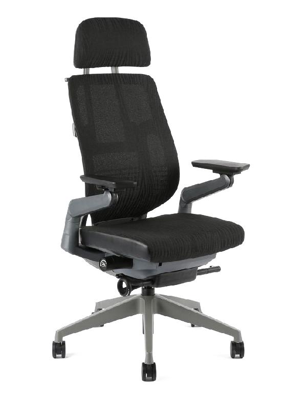 Officepro Karme Mesh Kancelářské křeslo zelená zebra s opěrkou hlavy