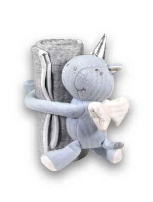 TP Jednorožec s dekou - modrý