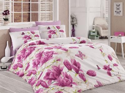 Bavlněné povlečení Deluxe 140x200+70x90 Magnólie elegant