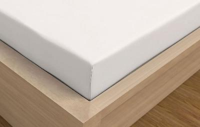 Jersey prostěradlo s lycrou DeLuxe 140x200 bílé