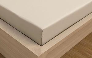 Jersey prostěradlo s lycrou DeLuxe 120x200 světle béžová