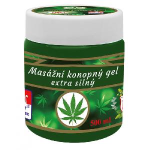 Masažní konopný gel extra silný 500 ml