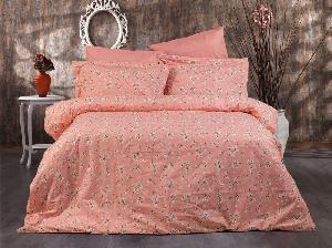 Krepové povlečení DeLuxe 140x200+70x90 Cherry