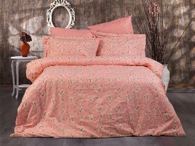 Krepové povlečení DeLuxe 140x200+70x90 Cherry