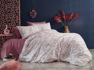 Krepové povlečení DeLuxe 140x200+70x90 Motýlci