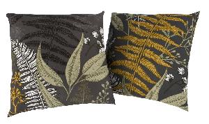 Sada 2 povlaků na polštář bavlněný satén KAPRADÍ - 40x40cm