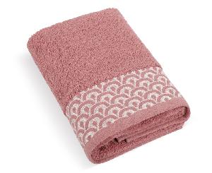 PRÉMIOVÝ Froté ručník kolekce Krajka 50x100 Starorůžový