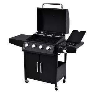 Zahradní plynový gril GFTOP s bočním ohřívačem