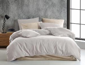 TOP Mušelínové povlečení 140x220+70x90 Smetanové