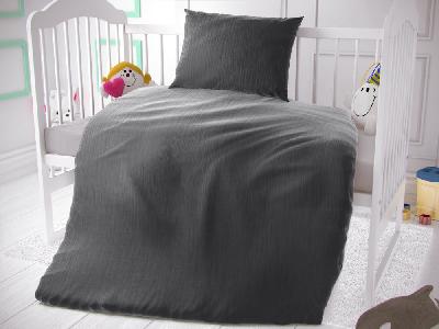 TOP Dětské mušelínové 90x135+45x60 Tmavě šedé