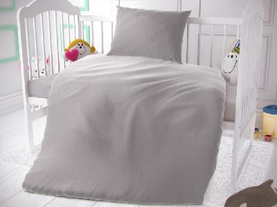 TOP Dětské mušelínové 90x135+45x60 Světle šedé