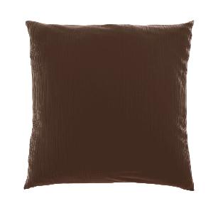 Mušelínový povlak na polštář 45x60 TMAVĚ HNĚDÝ